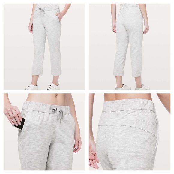 Lululemon On The Fly Crop 23" Wee Are From Space Nimbus Battleship Size 8 W6AWGS - Picture 1 of 7